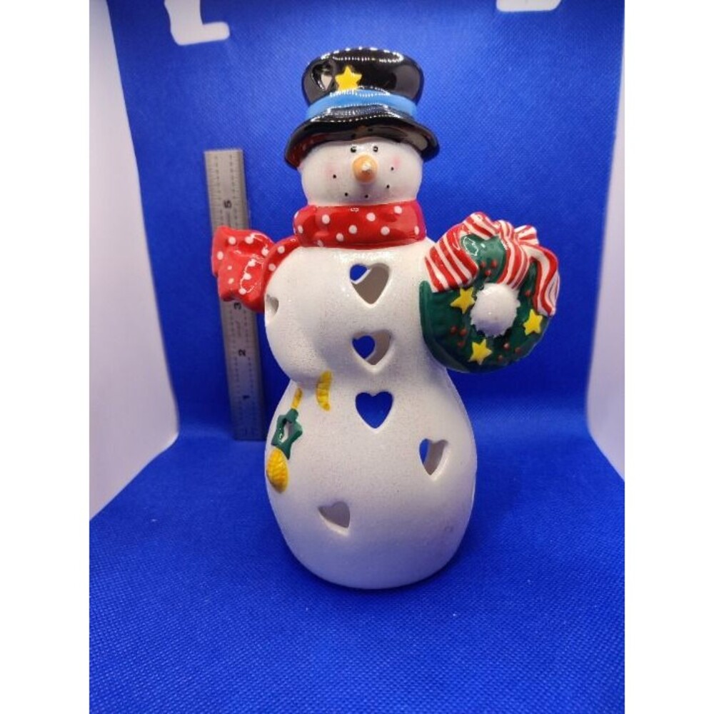 Hallmark Snowman Candle Holder